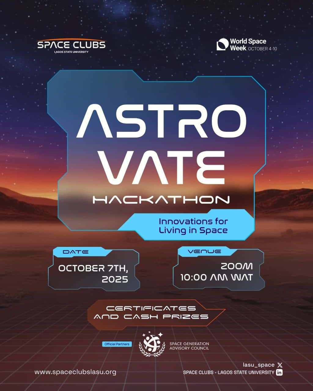 Astrovate Virtual Hackathon.